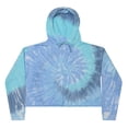 thumbnail image 1 of Colortone Tie-Dye Multicolor Crop Top Pullover Hoodie Unisex Women Size XS to L, 1 of 4