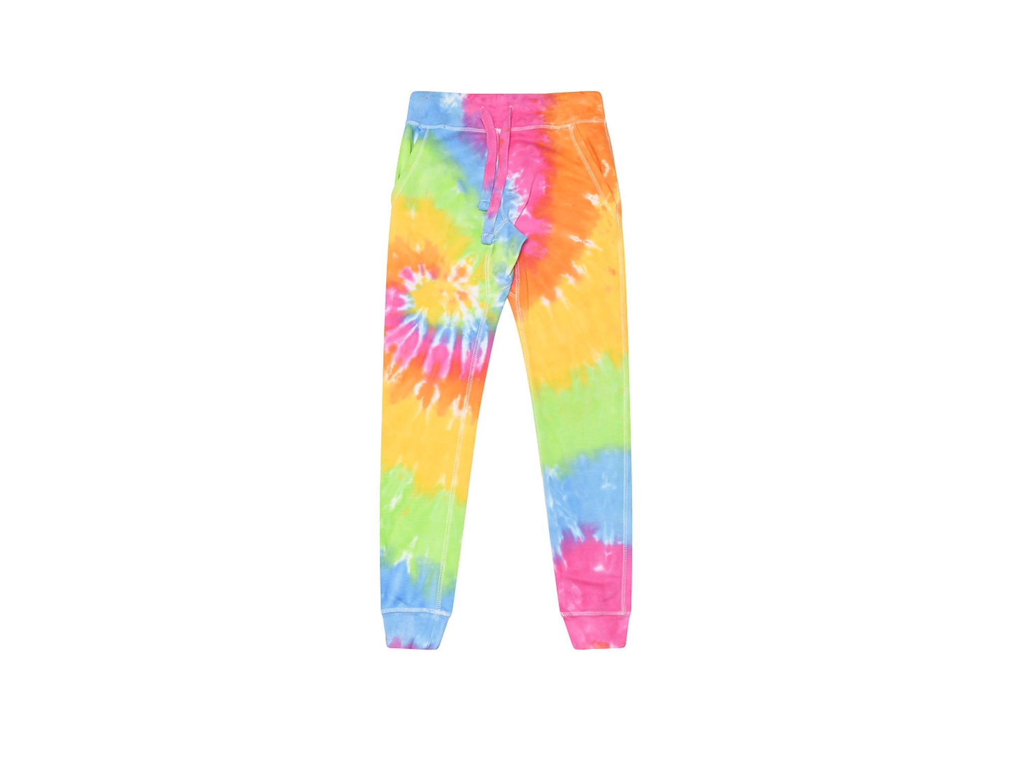 Colortone Tie Dye Multicolor Joggers Women Unisex Size S to 2XL Sweatpants Cotton