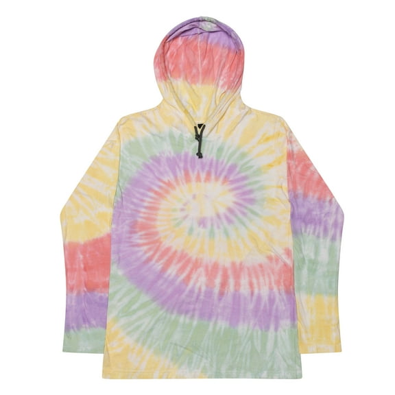 Colortone Tie-Dye Multicolor Long Sleeve Hoodies Adult Men Unisex
