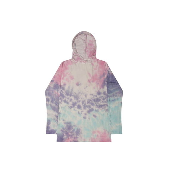 Colortone Tie-Dye Multicolor Long Sleeve Hoodies Adult Men Unisex