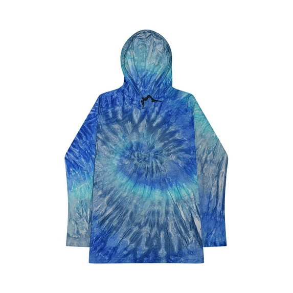 Colortone Tie-Dye Multicolor Long Sleeve Hoodies Adult Men Unisex