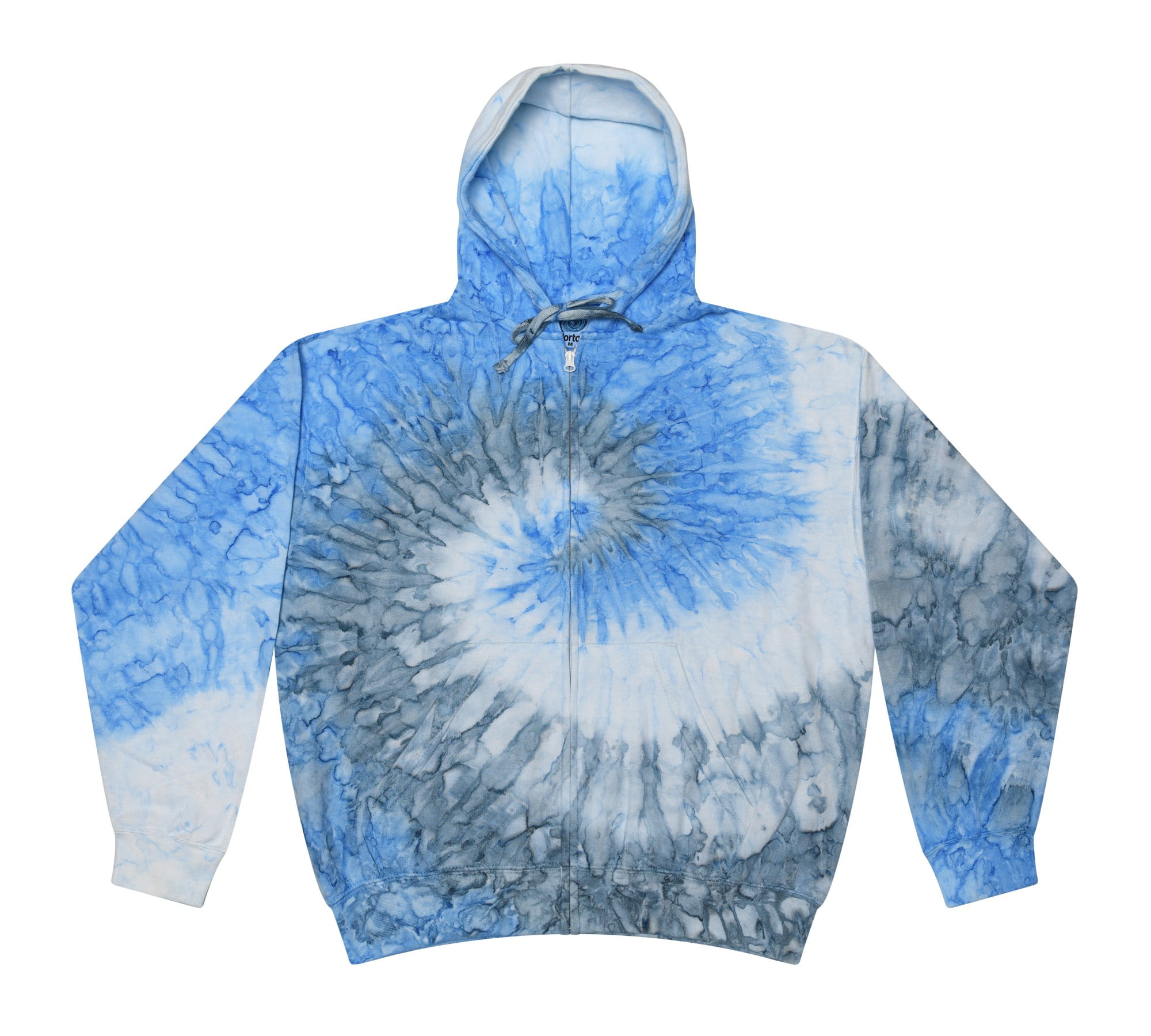 Colortone Tie-Dye Multicolor Zip-Up Hoodies Sweatshirts Men