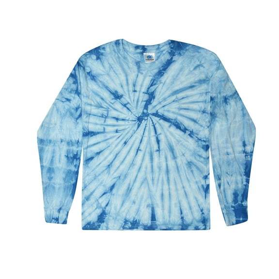 Colortone Tie-Dye Plain Colors Long Sleeve Shirts Men Adult S to 3XL