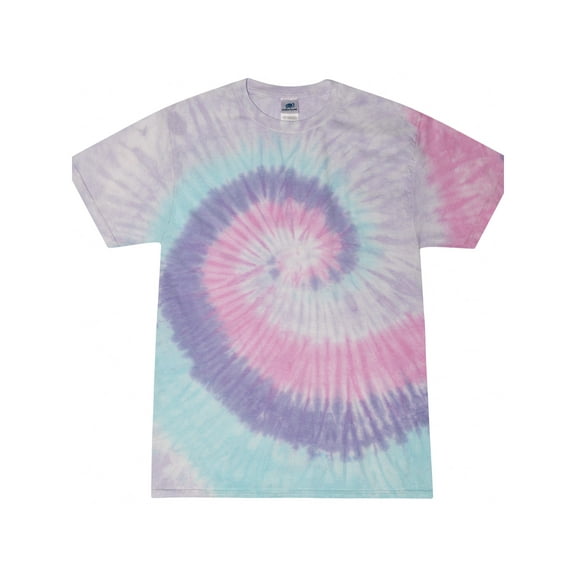 Colortone Tie-Dye T-Shirts Cotton Kids Unisex Junior Multi-Color