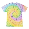 thumbnail image 1 of Colortone Tie-Dye T-Shirts Cotton Kids Unisex Junior Multi-Color, 1 of 4