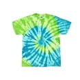thumbnail image 1 of Colortone Tie Dye T-Shirts Multicolor Spiral Boys and Girls Sizes Cotton, 1 of 4