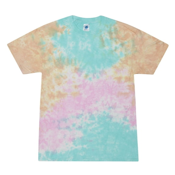 Colortone Tie Dye T-Shirts Pastel Colors Kids Juniors Unisex Cotton 100%