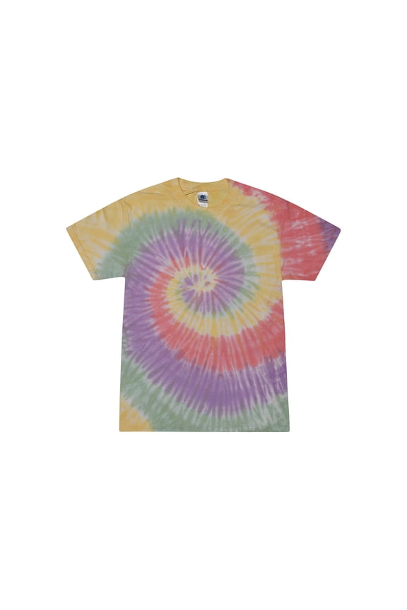 Tie Dye T-Shirts Pastel Colors Kids Juniors Unisex Cotton 100%