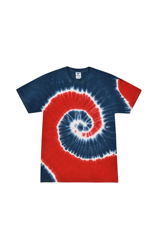 Tie Dye T-Shirts Patriotic Junior Sizes, Unisex 100% Cotton