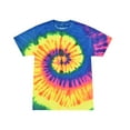 thumbnail image 1 of Colortone Tie Dye T-Shirts Rainbow Adult Sizes, Men 100% Cotton, 1 of 3