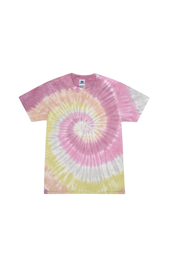 Tie Dye T-Shirts Rainbow Adult Sizes, Men 100% Cotton