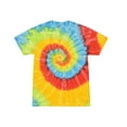 thumbnail image 1 of Colortone Tie Dye T-Shirts Rainbow Junior Sizes, Unisex 100% Cotton, 1 of 3