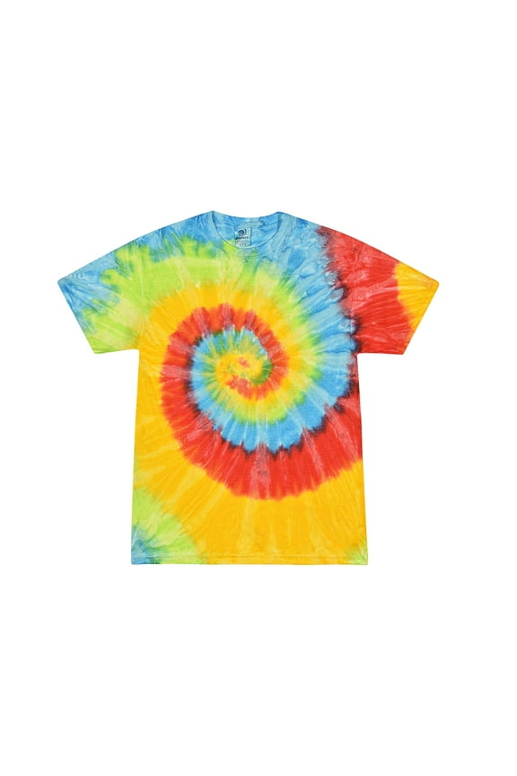 Tie Dye T-Shirts Rainbow Junior Sizes, Unisex 100% Cotton
