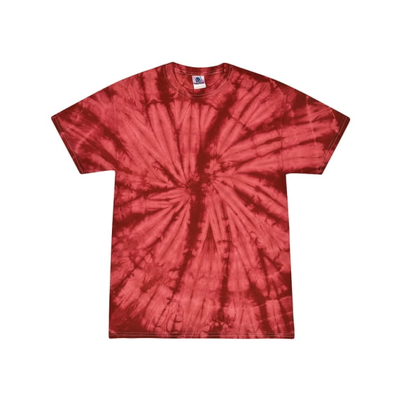 Colortone Tie Dye T-Shirts Spider Multi Colors Juniors Cotton