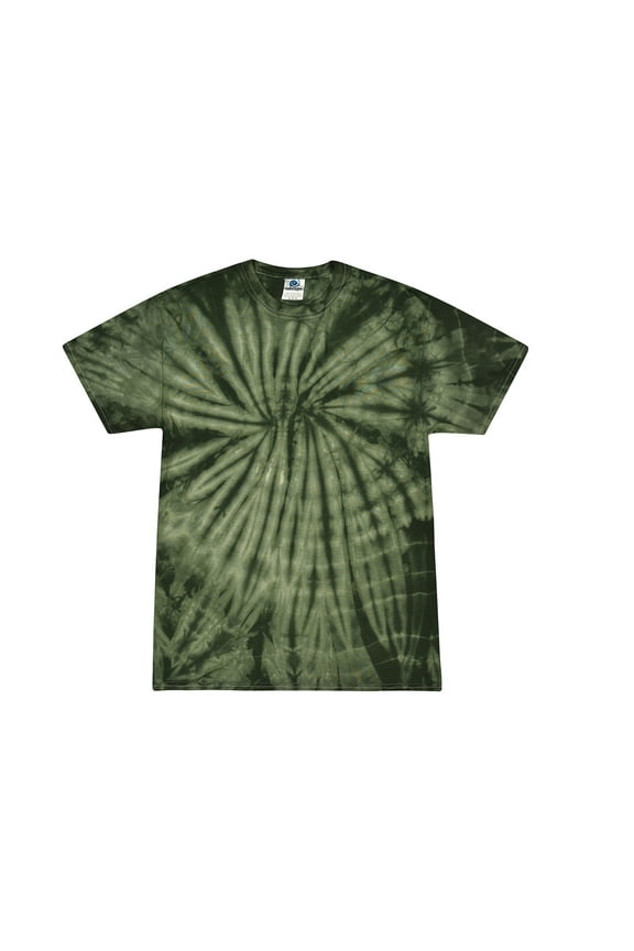 Tie Dye T-Shirts Spider Multi Colors Juniors Cotton