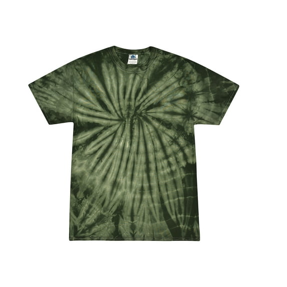 Colortone Tie Dye T-Shirts Spider Multi Colors Juniors Cotton