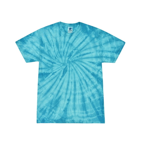 Colortone Tie Dye T-Shirts Spider Multi Colors Juniors Cotton