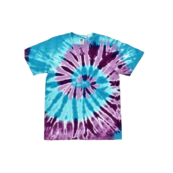 Colortone, Tie Dye T-Shirts Spiral Adult Sizes, Men 100% Cotton