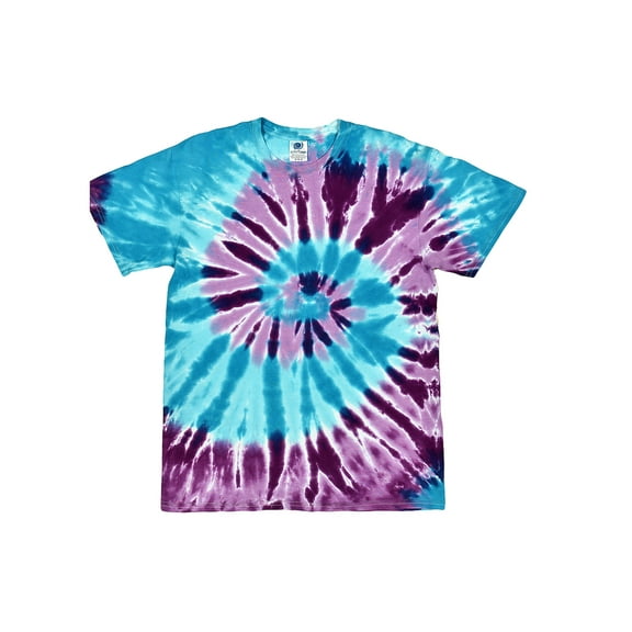 Colortone, Tie Dye T-Shirts Spiral Adult Sizes, Men 100% Cotton