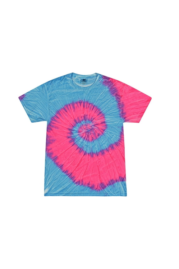 , Tie Dye T-Shirts Spiral Adult Sizes, Men 100% Cotton