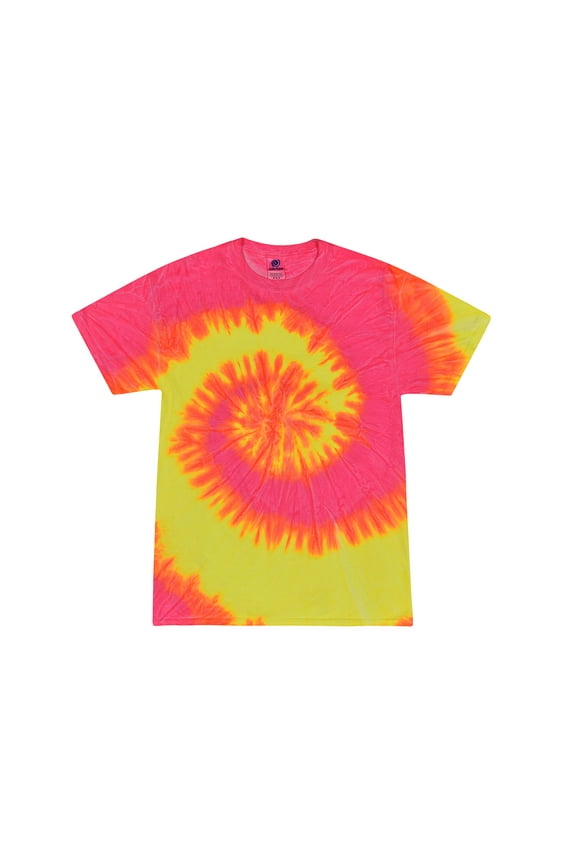 , Tie Dye T-Shirts Spiral Adult Sizes, Men 100% Cotton