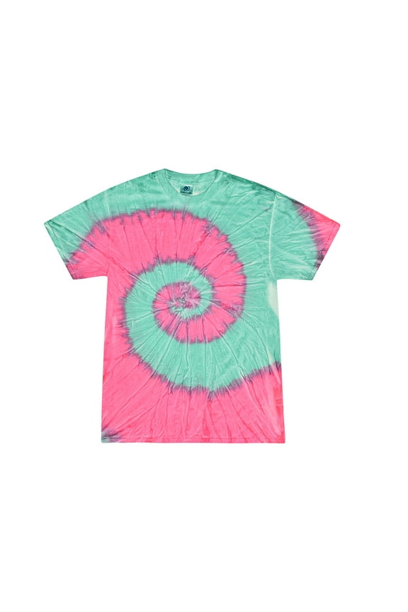 , Tie Dye T-Shirts Spiral Adult Sizes, Men 100% Cotton