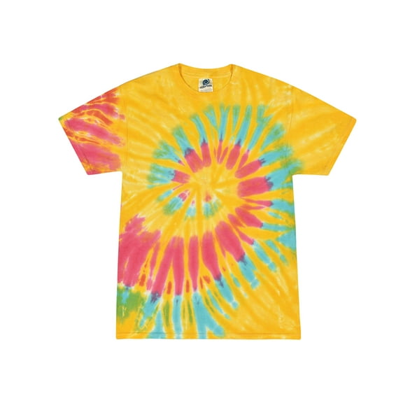 Colortone Tie Dye T-Shirts Swirl Multi Colors Adult S to 3XL Men 100% Cotton