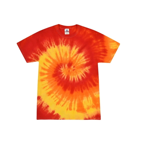 Colortone Tie Dye T-Shirts Swirl Multi Colors Adult S to 5XL Men 100% Cotton
