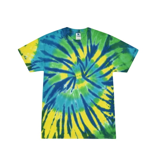 Colortone Tie Dye T-Shirts Swirl Multi Colors Adult S to 5XL Men 100% Cotton