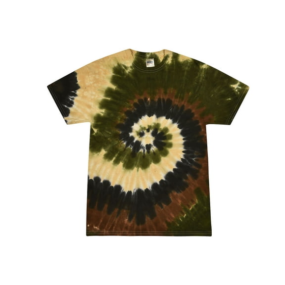 Colortone Tie Dye T-Shirts Swirl Multi Colors Adult S to 5XL Men 100% Cotton