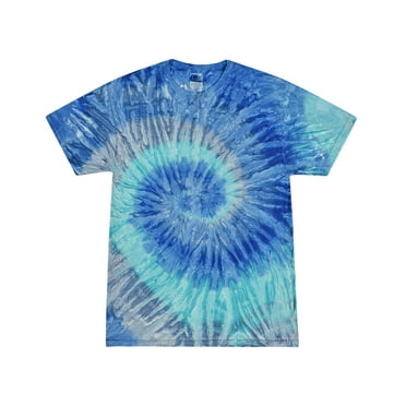 Colortone Tie Dye T-Shirts Swirl Multi Colors Kids Junior Unisex Cotton