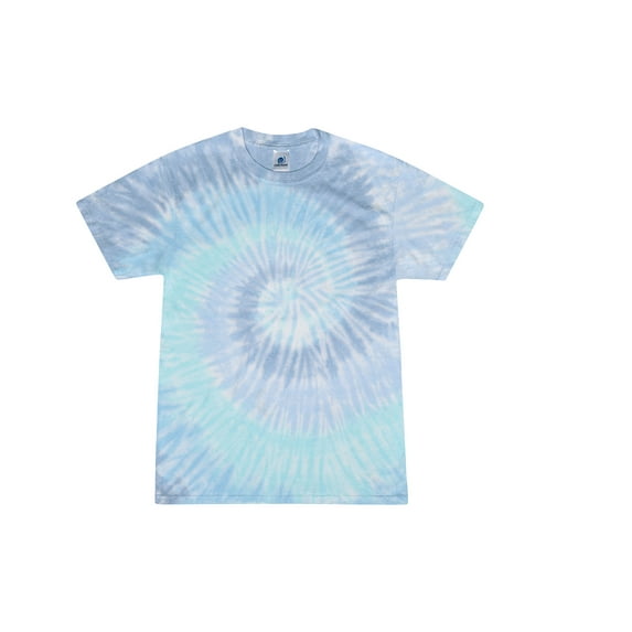 Colortone Tie Dye T-Shirts Swirl Multi Colors Kids Junior Unisex Cotton