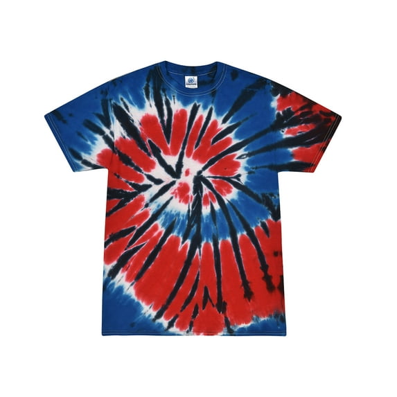 Colortone Tie Dye T-shirts Patriotic Colors Men Adult S to 5XL Cotton 100%