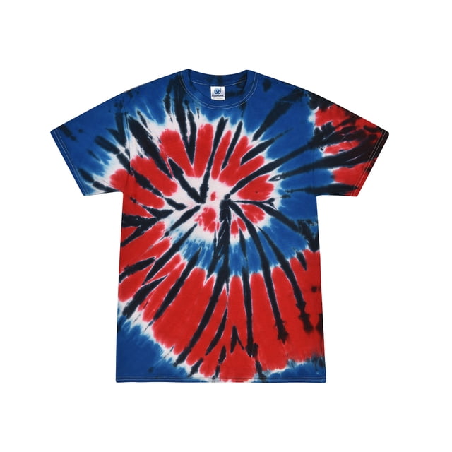 Men's Tie-Dye T-Shirts – Multi-Color, 100% Cotton, Gildan Model, Sizes 4XL & 5XL (Colortone Brand)