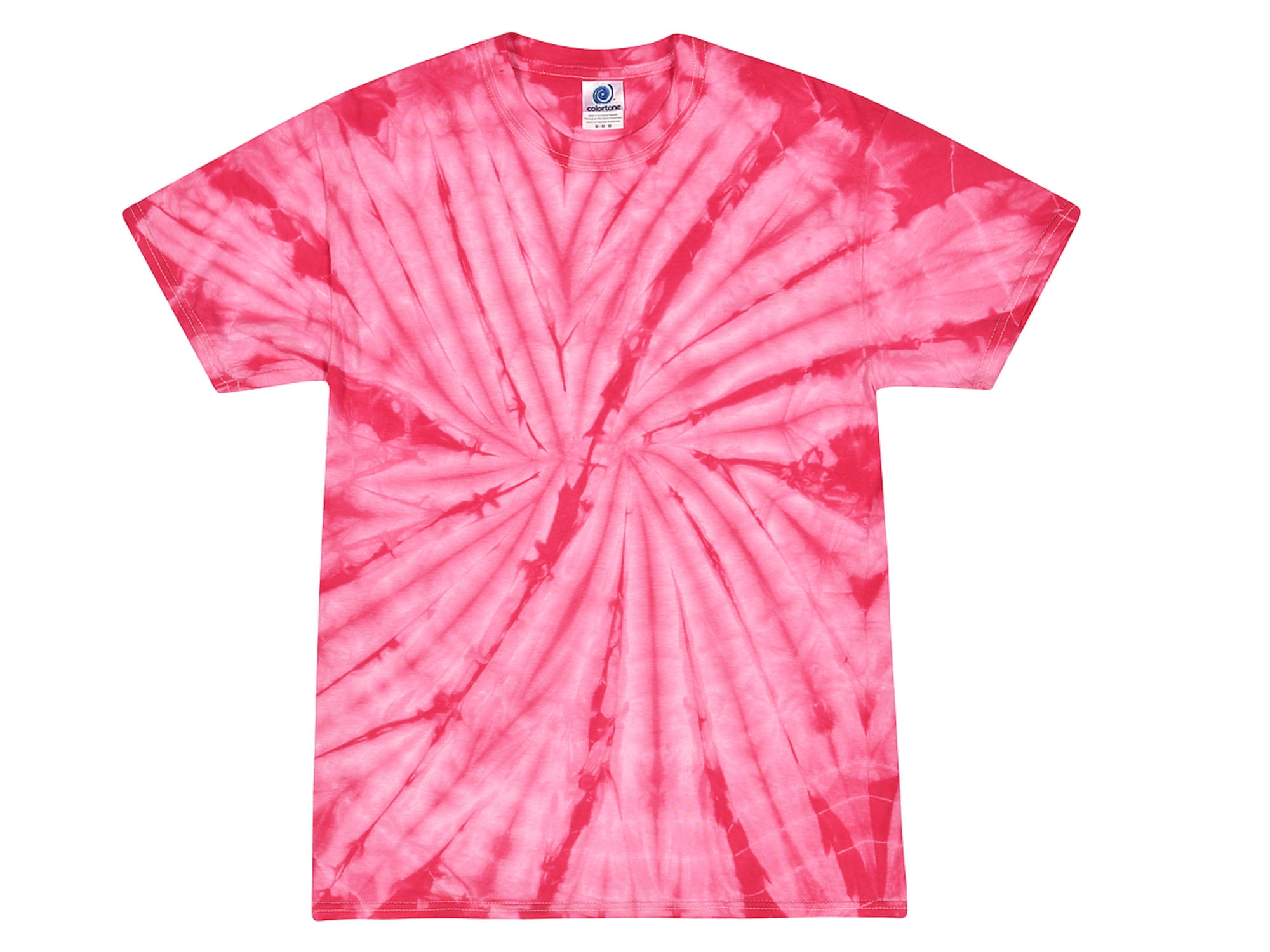 Colortone Patriotic Tie Dye T-Shirt - Hand-Dyed 100% Cotton Tee For Youth & Adults (Red, White, Blue) - View #13