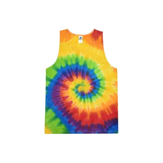 Colortone Tie-Dye Tank Top Multicolor Men Unisex Size S to 3XL Cotton