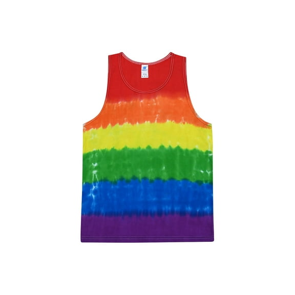 Colortone Tie-Dye Tank Top Multicolor Men Unisex Size S to 3XL Cotton