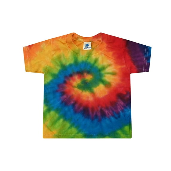 Colortone Tie-Dye Toddler Tees T-Shirt Multicolor 2T, 3T, 4T