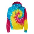 thumbnail image 1 of Colortone Tie-Dyed Hooded Sweatshirt Size up to 3XL, 1 of 3