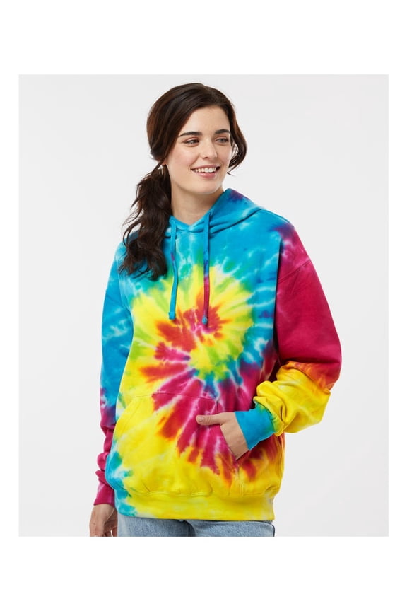 Tie-Dyed Hooded Sweatshirt