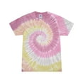 thumbnail image 1 of Colortone Vintage Wash Tie Dye T-Shirt for Women and Men, Desert Rose, Large, 1 of 4