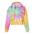 thumbnail image 1 of Colortone 8333 Tie-Dyed Crop Hooded Sweatshirt, 1 of 5