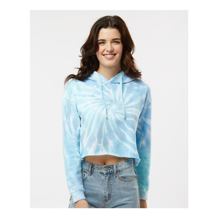 Summer Waves Tie Dye Raw Edge Hoody Summer Waves Tie Dye Raw Edge Hoody