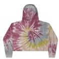 thumbnail image 1 of Colortone Women�'s Tie-Dyed Crop Hooded Sweatshirt, 1 of 5
