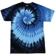 thumbnail image 1 of Colortone Womens Rainbow Tie-Dye Short Sleeve Heavyweight T-Shirt, 1 of 5