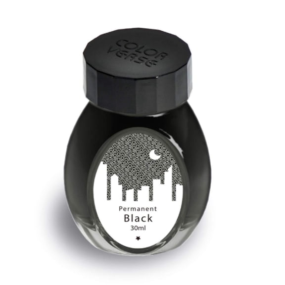 Colorverse Ink - Office Series - Permanent Black (30ml) Fountain Pen Ink