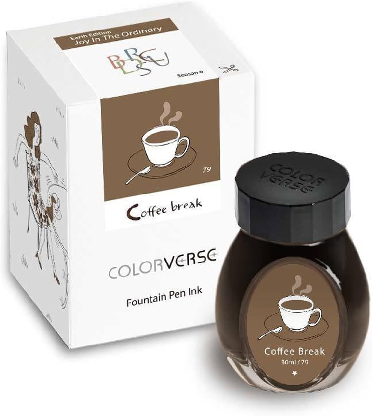 Colorverse Ink - Season 6 - Joy in The Ordinary - No. 79, Coffee Break (30ml) Fountain Pen Ink