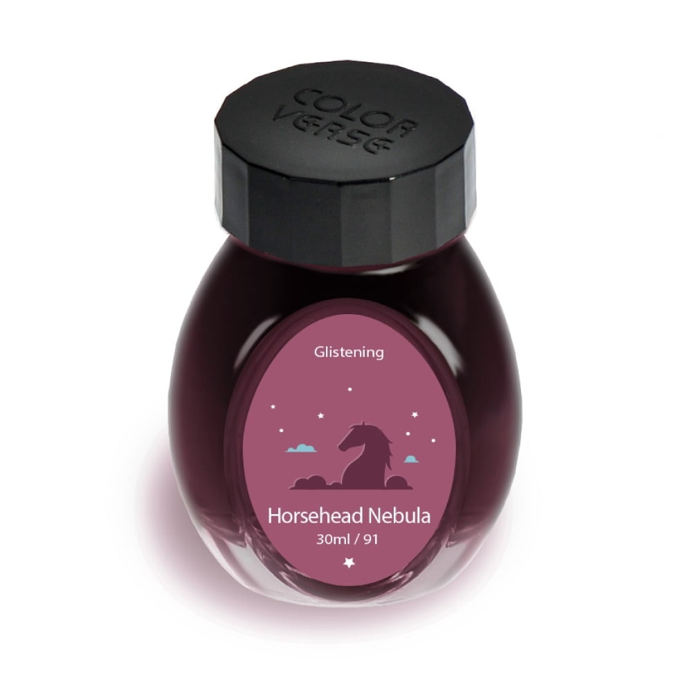 Colorverse Ink - Season 7 Glistening Series - No. 91, Horsehead Nebula (30ml) Fountain Pen Ink…