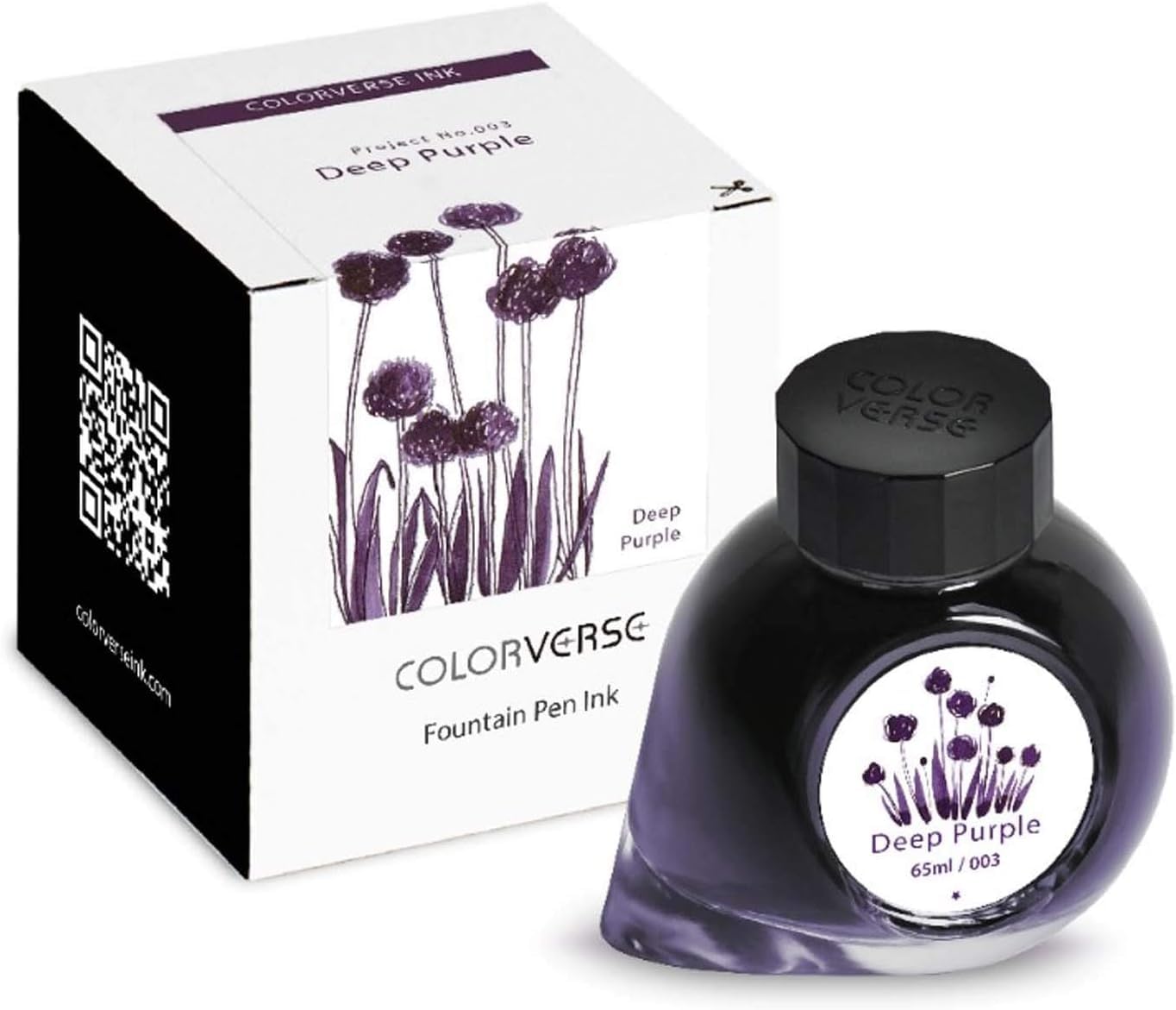 Colorverse Project Ink No.003 - Deep Purple - (65ml) Fountain Pen Ink