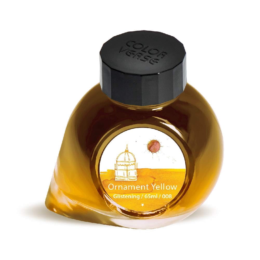 Colorverse Project Ink No.008 - Ornament Yellow - Glistening (65ml) Fountain Pen Ink